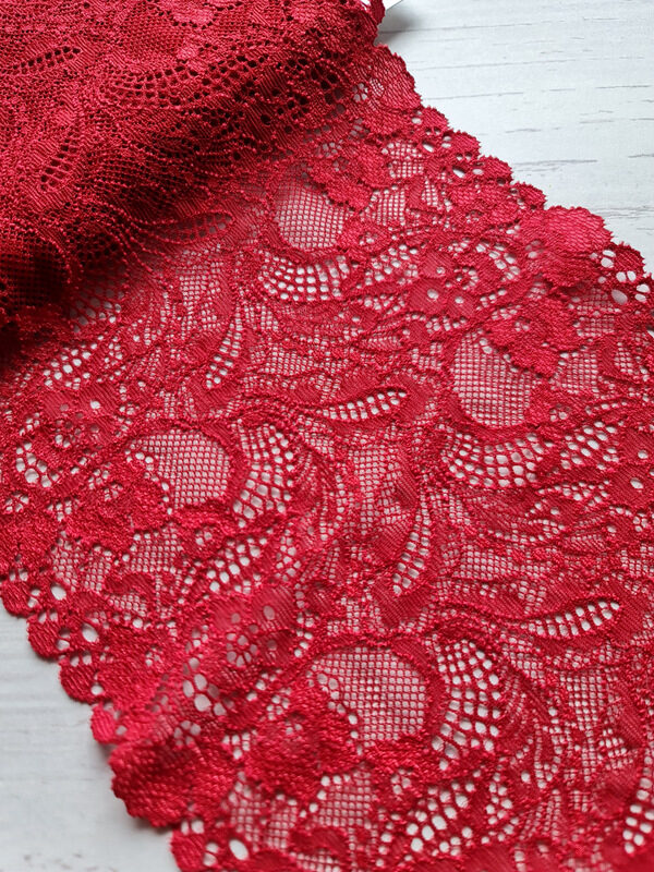 Red lace with elastane, No.17