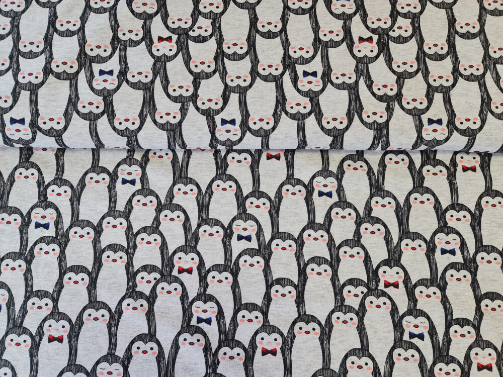 Pingvīni, kokvilnas cilpiņtrikotāža