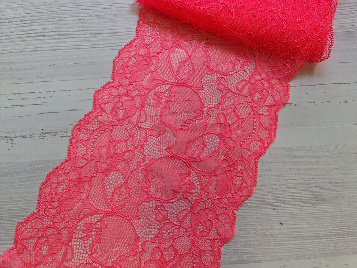Neon pink, lace with elastane, No.42