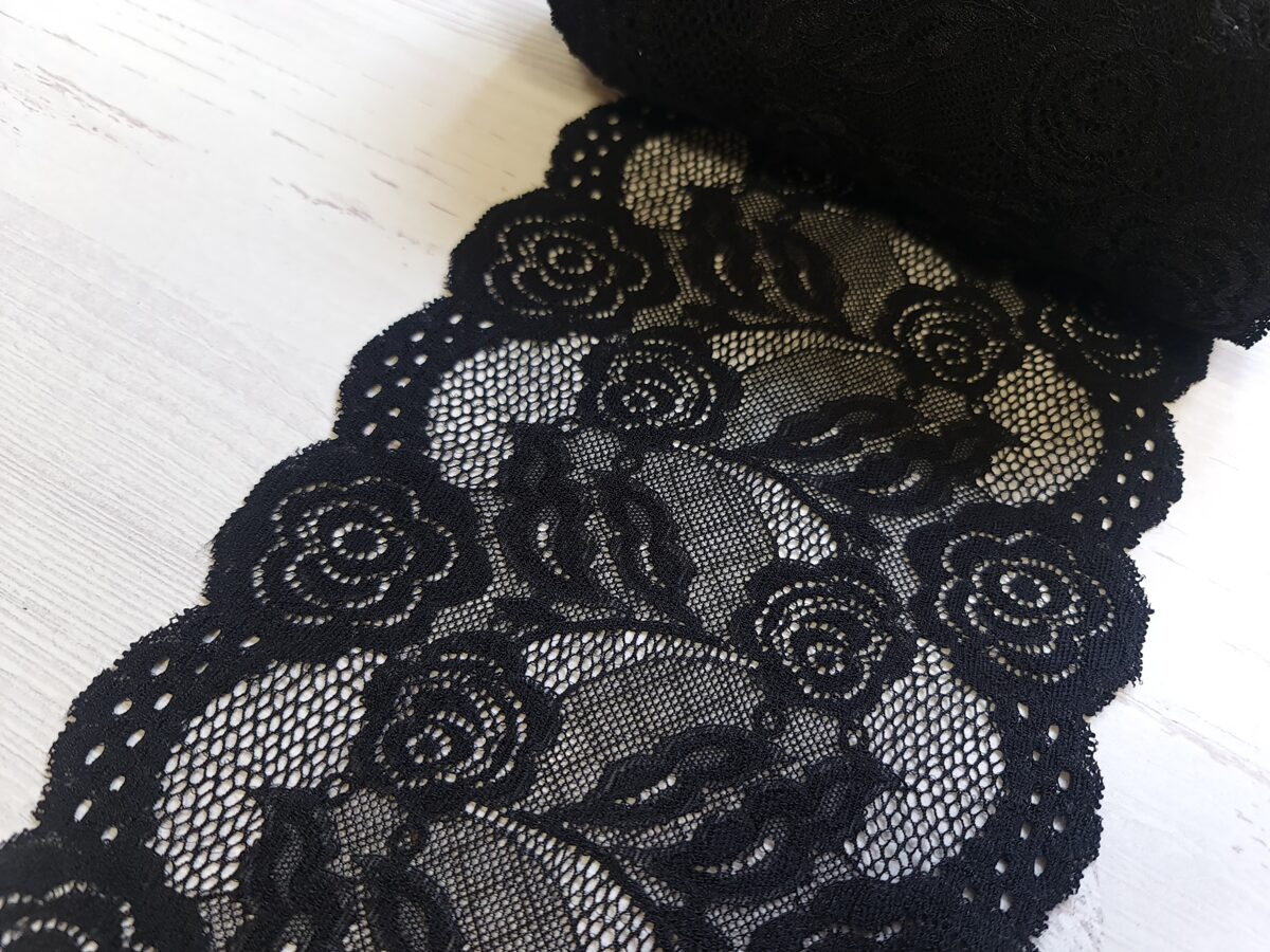 Black lace with elastane, No.48