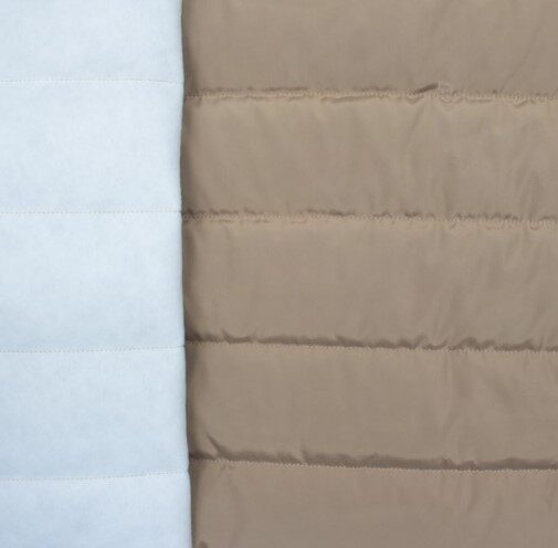 Quiltes one side jacket fabric, taupe 