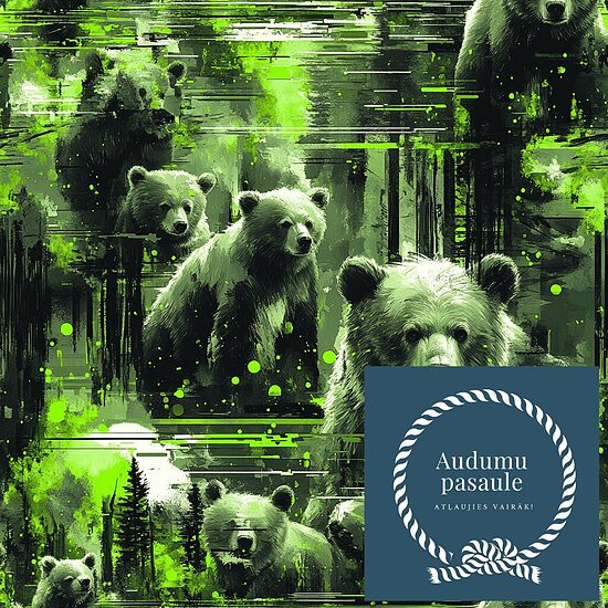 Lāči zaļā mežā,  Nr.126 Oxford auduma priekšpasūtīšana 