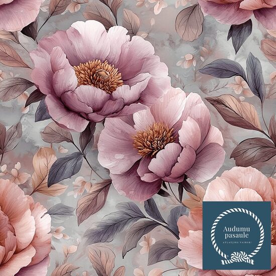 Dūmakainās peonijas,  Nr.54. Oxford auduma priekšpasūtīšana 