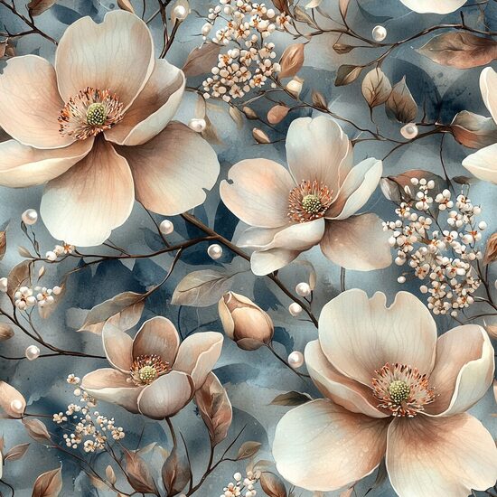 Brīnišķīgās magnolijas  - 100 % viskoze, priekšpasūtījums