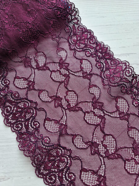 Burgundy lace with elastane, No. 19
