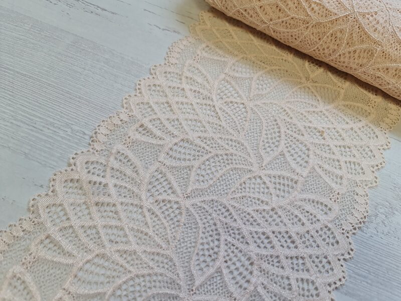 Very light pink lace, with elastane, Nr,36