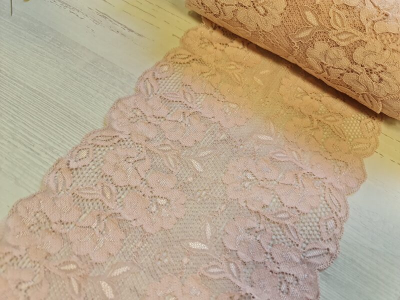 Old pink lace with elastane, Nr.34
