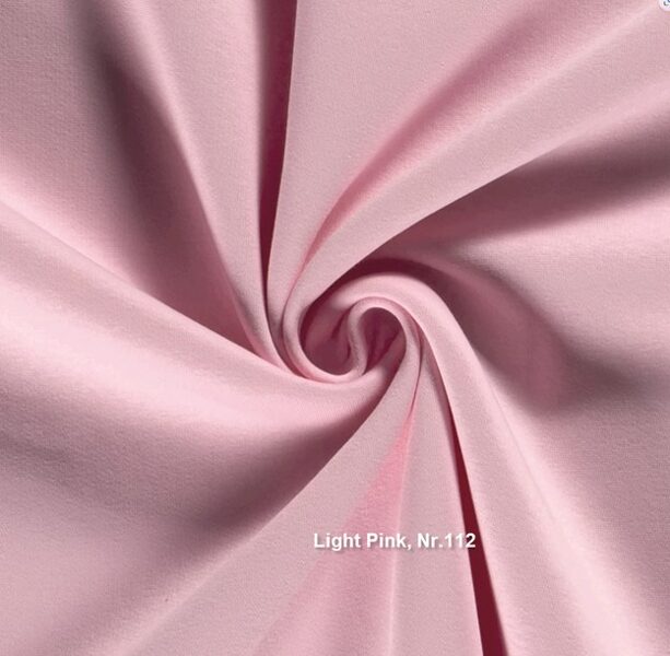 Vienkrāsu joggings (hūdiju) audums_light pink Nr.112_priekšpasūtījums