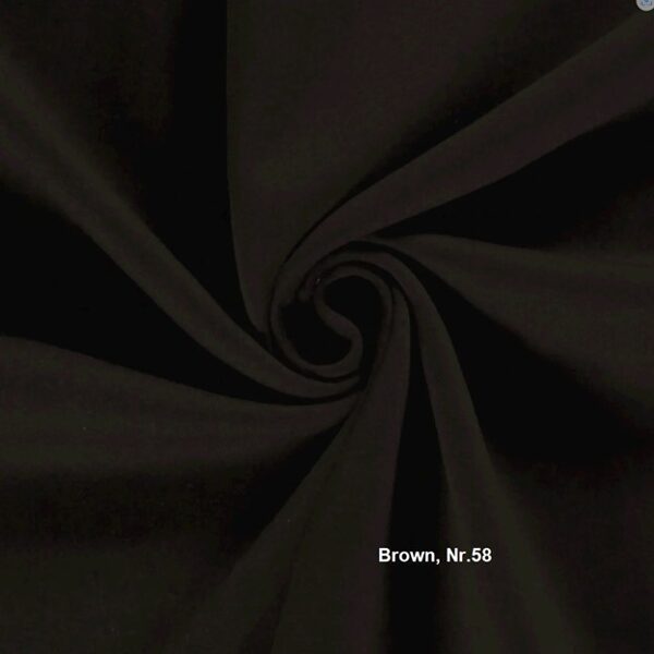 Vienkrāsu joggings (hūdiju) audums_brown Nr.58_priekšpasūtījums