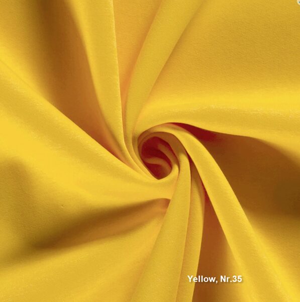 Vienkrāsu joggings (hūdiju) audums_yellow_Nr.35_priekšpasūtījums