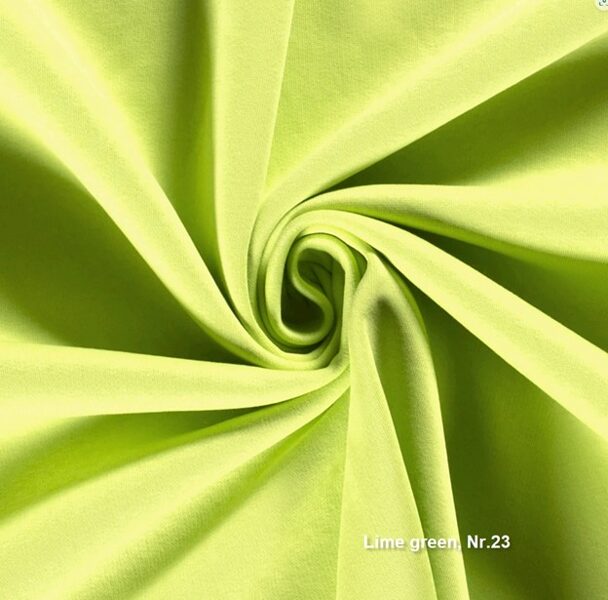 Vienkrāsu joggings (hūdiju) audums_lime green_Nr.23_priekšpasūtījums
