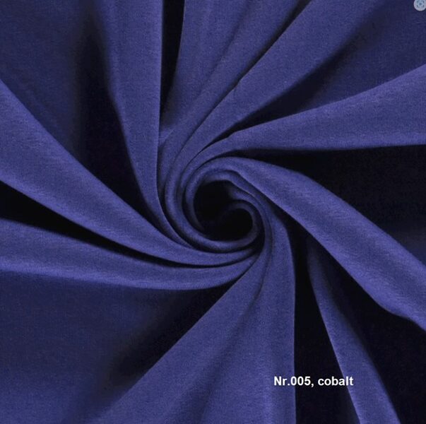 Vienkrāsu joggings (hūdiju) audums_cobalt_Nr.005_priekšpasūtījums