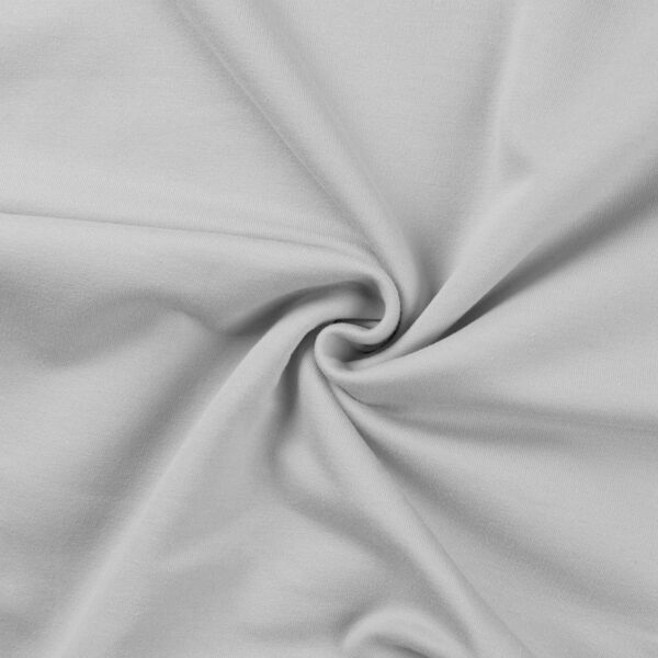 Light silver grey, cotton french terry