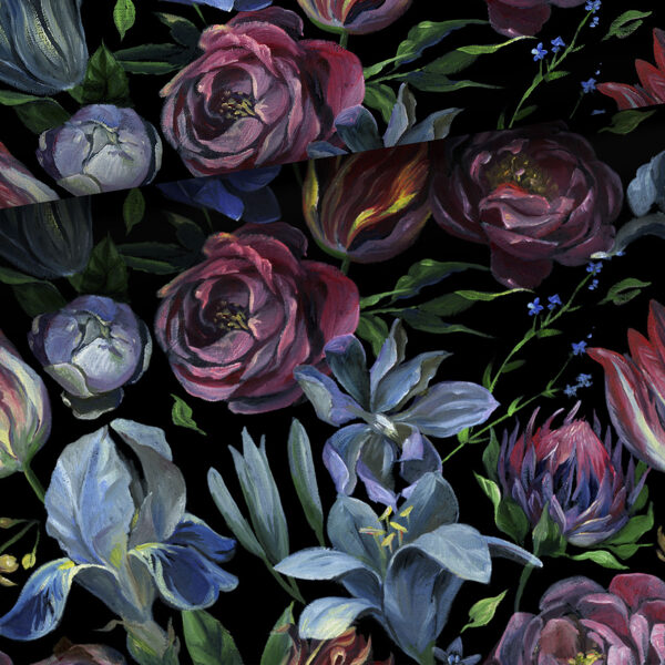 Baroque flowers, cilpiņtrikotāža, priekšpasūtījums