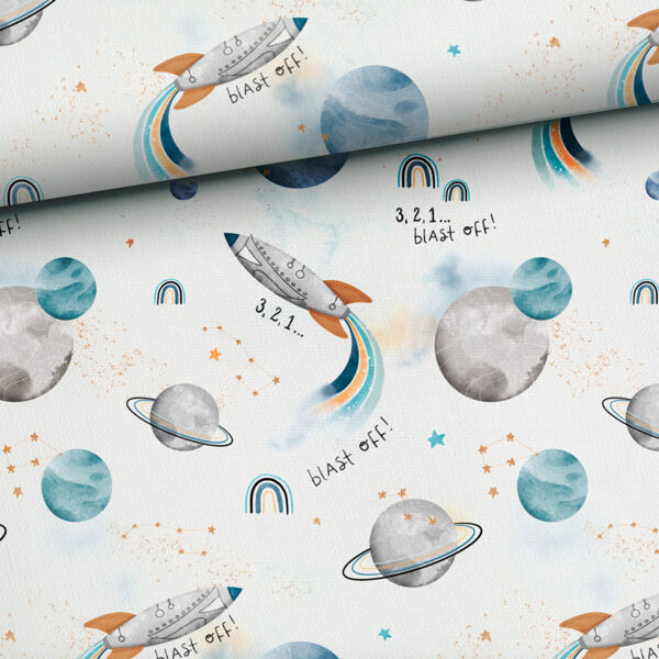 Blast off White, cilpiņtrikotāža, priekšpasūtījums