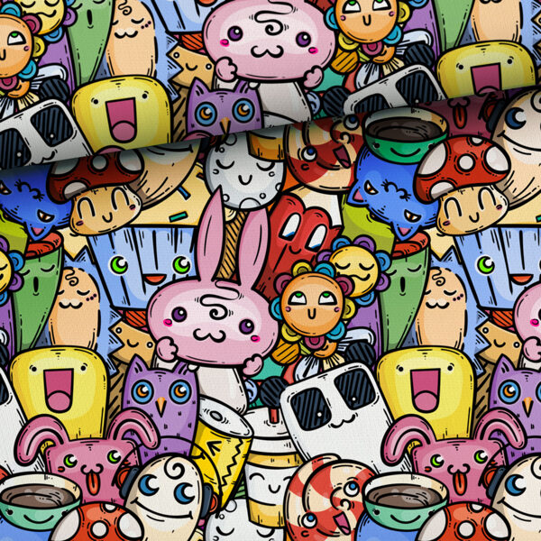 Doodles: Happy Squad, cilpiņtrikotāža, priekšpasūtījums