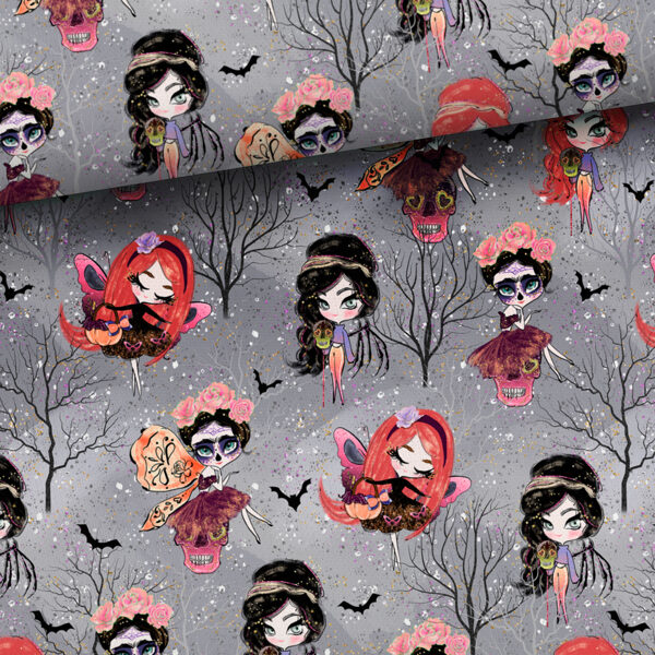 Halloween Fairies Gray, cilpiņtrikotāža, priekšpasūtījums