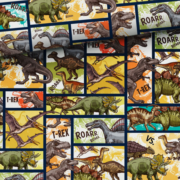 Dinosaurs comic book, cilpiņtrikotāža, priekšpasūtījums