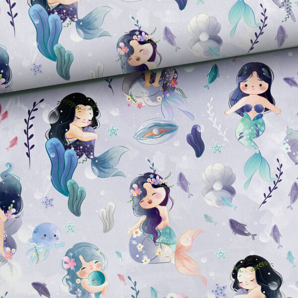 Cute mermaid lavender, cilpiņtrikotāža, priekšpasūtījums