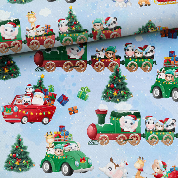 Xmas Winter Train, cilpiņtrikotāža, priekšpasūtījums