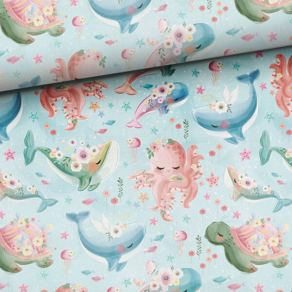 Cute sea animals, cilpiņtrikotāža, priekšpasūtījums