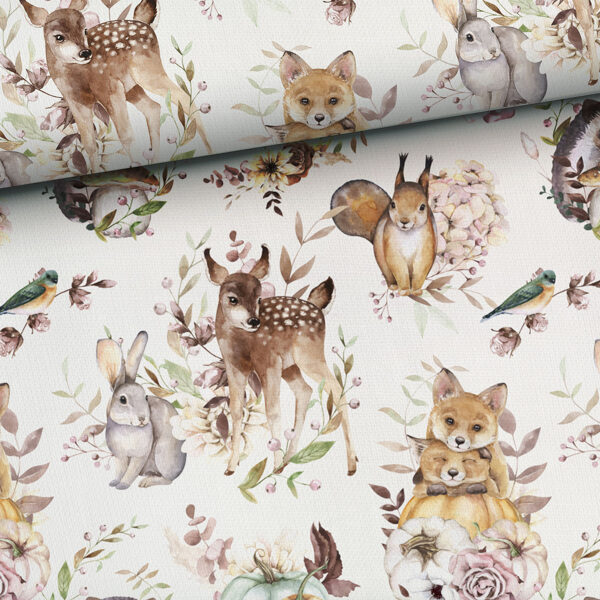 Wild animals in flowers, cilpiņtrikotāža, priekšpasūtījums